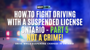 how to fight driving while suspended license - not a crime