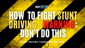 how to fight stunt driving - warning - don't do this