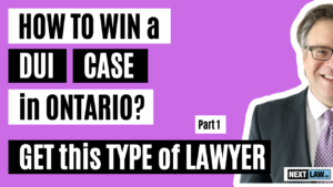 how win a DUI in Ontario -Get this lawyer