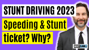 I got a stunt driving and a speeding ticket - why