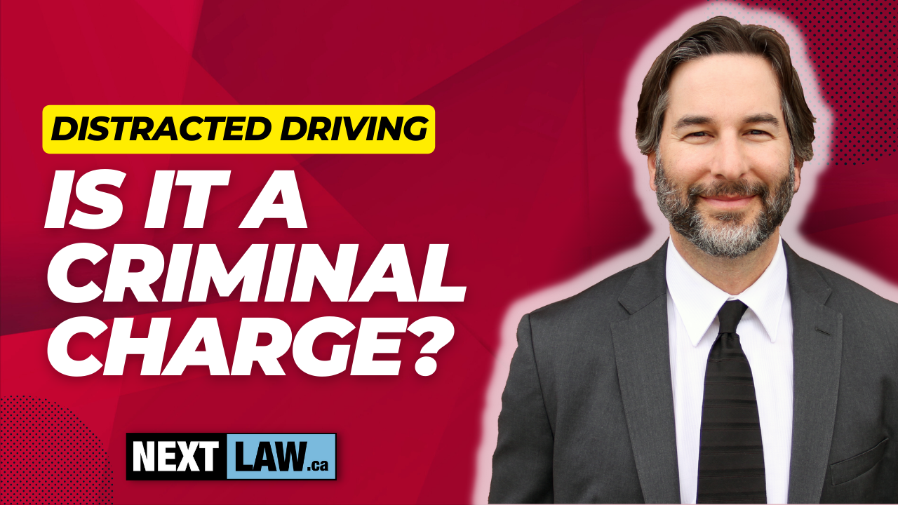 is distracted driving criminal charge
