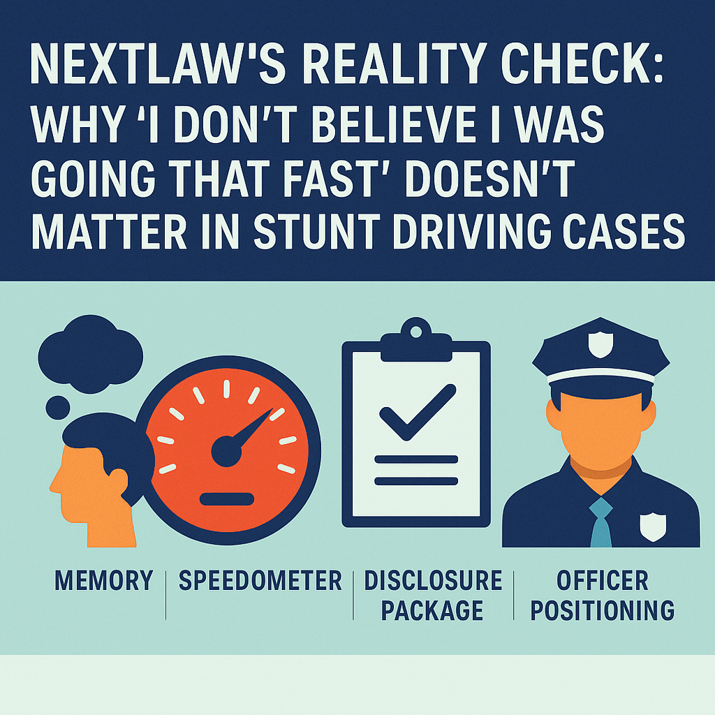 officer radar in stunt driving