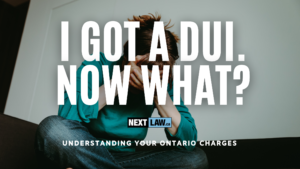 I got a DUI charge in Ontario. Now what?