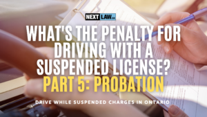 What's the penalty for driving with a suspended license? Part 5: Probation