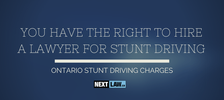 Get free advice from a lawyer for your Ontario Stunt Driving charges