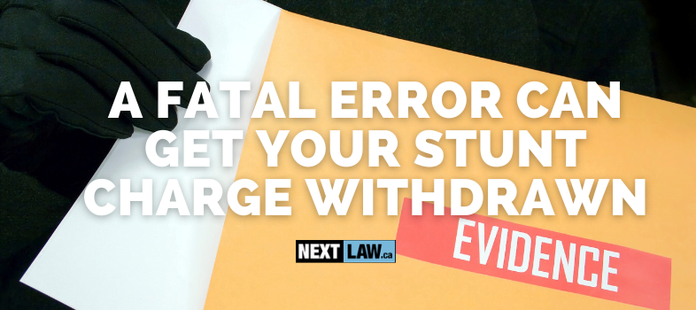 How can you get your Stunt Driving or Racing charge withdrawn (or dismissed)?