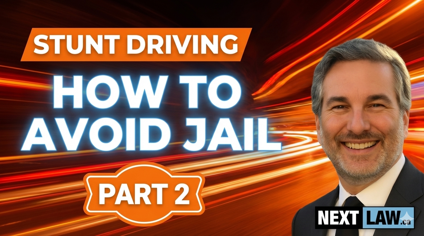 stunt driving - how to avoid jail - part 1