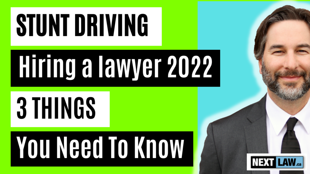 Stunt Driving Charges 3 Tips for Hiring in Ontario 2023