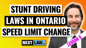 stunt driving laws in ontario speed limit change