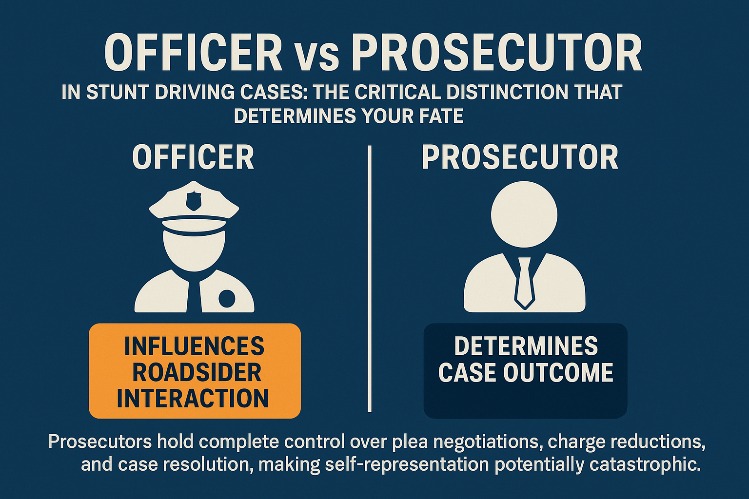 stunt driving officer vs prosecutor