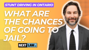 what are the chances of going to jail for stunt driving in ontario