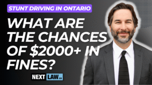 what are the chances of high fines for stunt driving in ontario