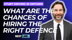 what are the chances of hiring the right defence for stunt driving in ontario