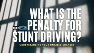 What is the penalty for Stunt Driving in Ontario?