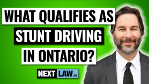 what qualifies as stunt driving in ontario?