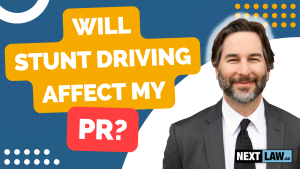 will stunt driving affect my pr